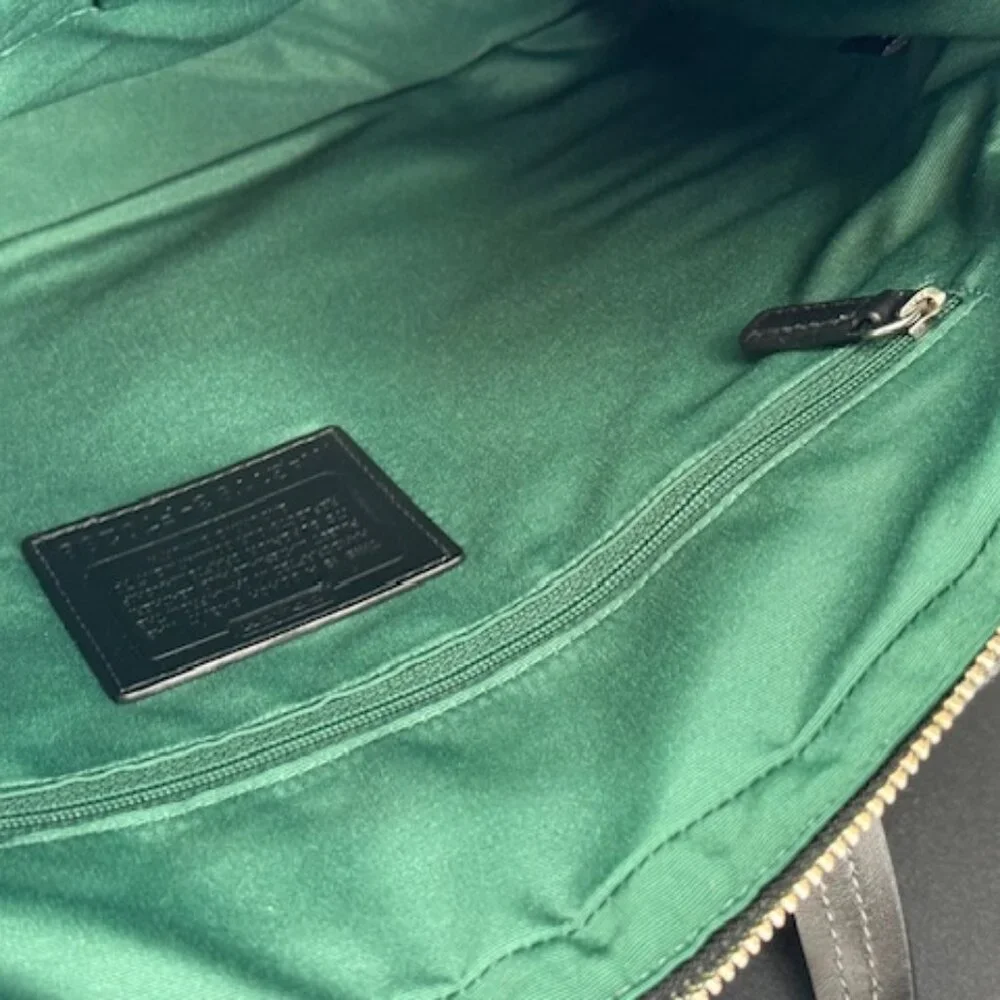 NEW Coach Signature Canvas Logo Slim Commuter  Black Laptop Bag, 2011 - Picture 9 of 11
